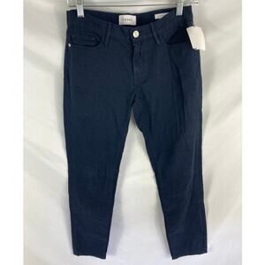 New FRAME Le Garcon Blue Pant Size 24